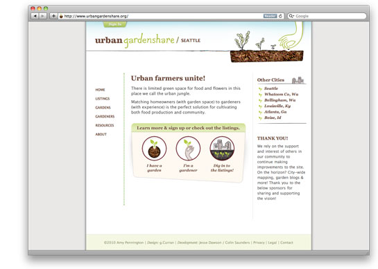 UrbanGardenshare Website