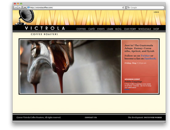 Victrola Coffee Website