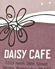 Daisy Cafe Punch Card Detail